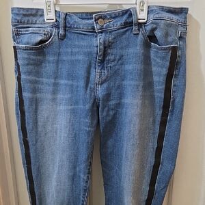 Lucky Brand Blue Jeans with Black Side Stripe